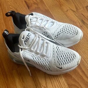 Nike Air Max 270 White and Black Athletic Shoes